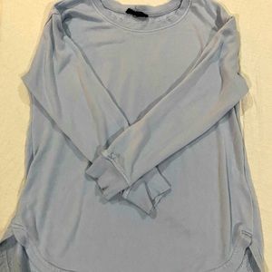 it’s a blue work causal top. never worn.